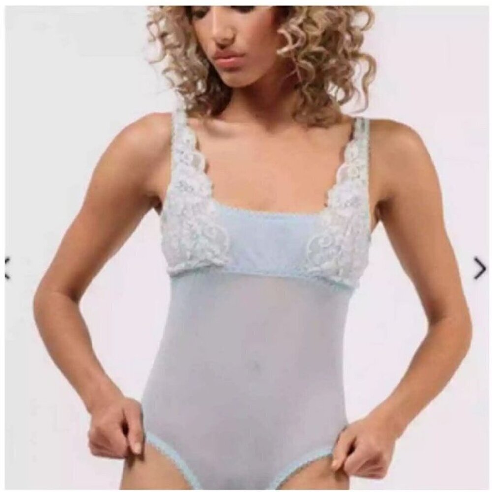 WE ARE HAH U UP free people Bodysuit Bundle Blue Brown - XS - NWT - Picture 2 of 12